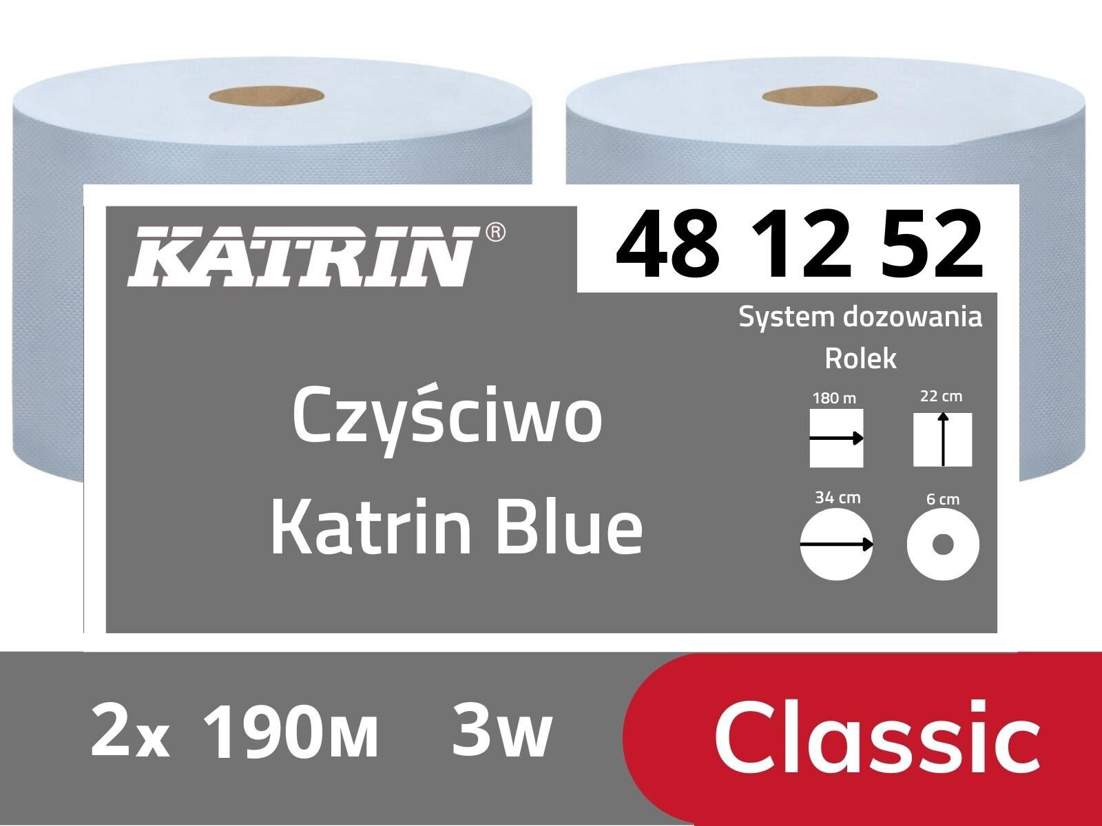 Czyściwo x2 Katrin 481252 Blue Classic 3W 190mb